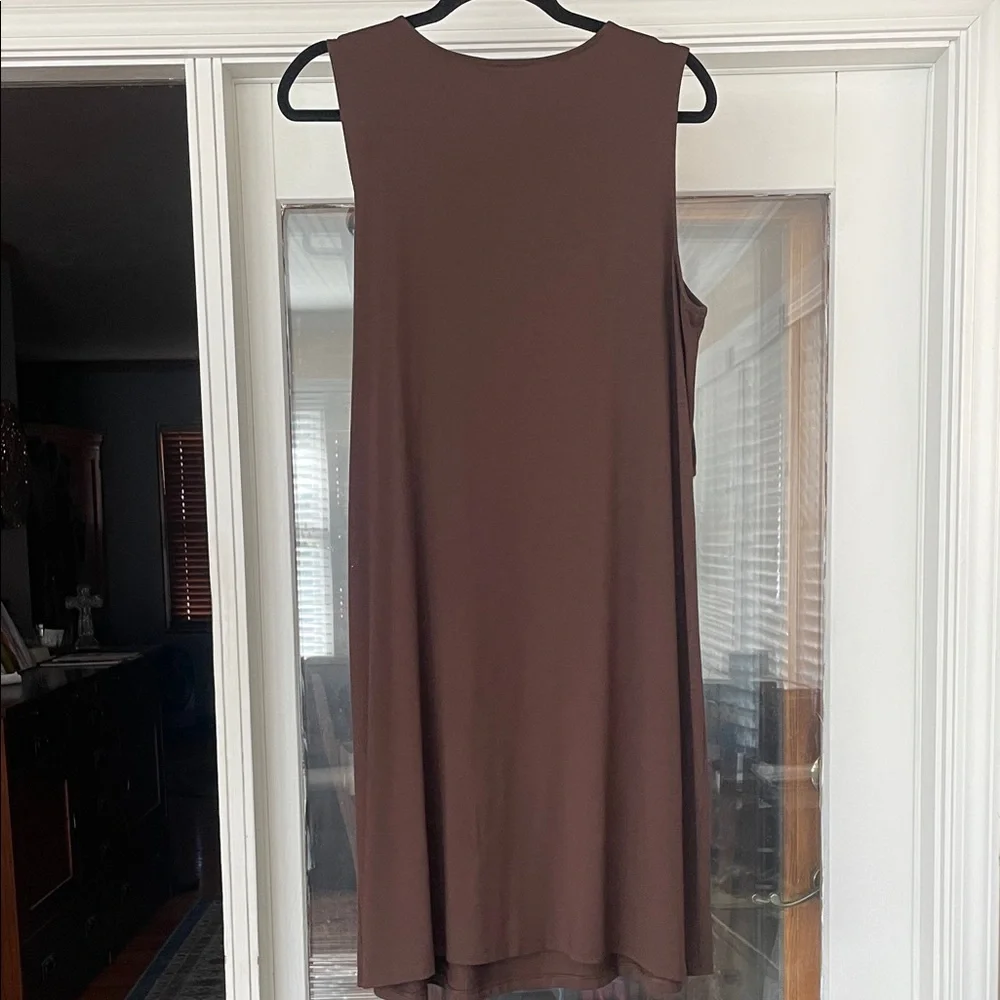 J. Jill Asymmetrical Brown Dress - Picture 4 of 7